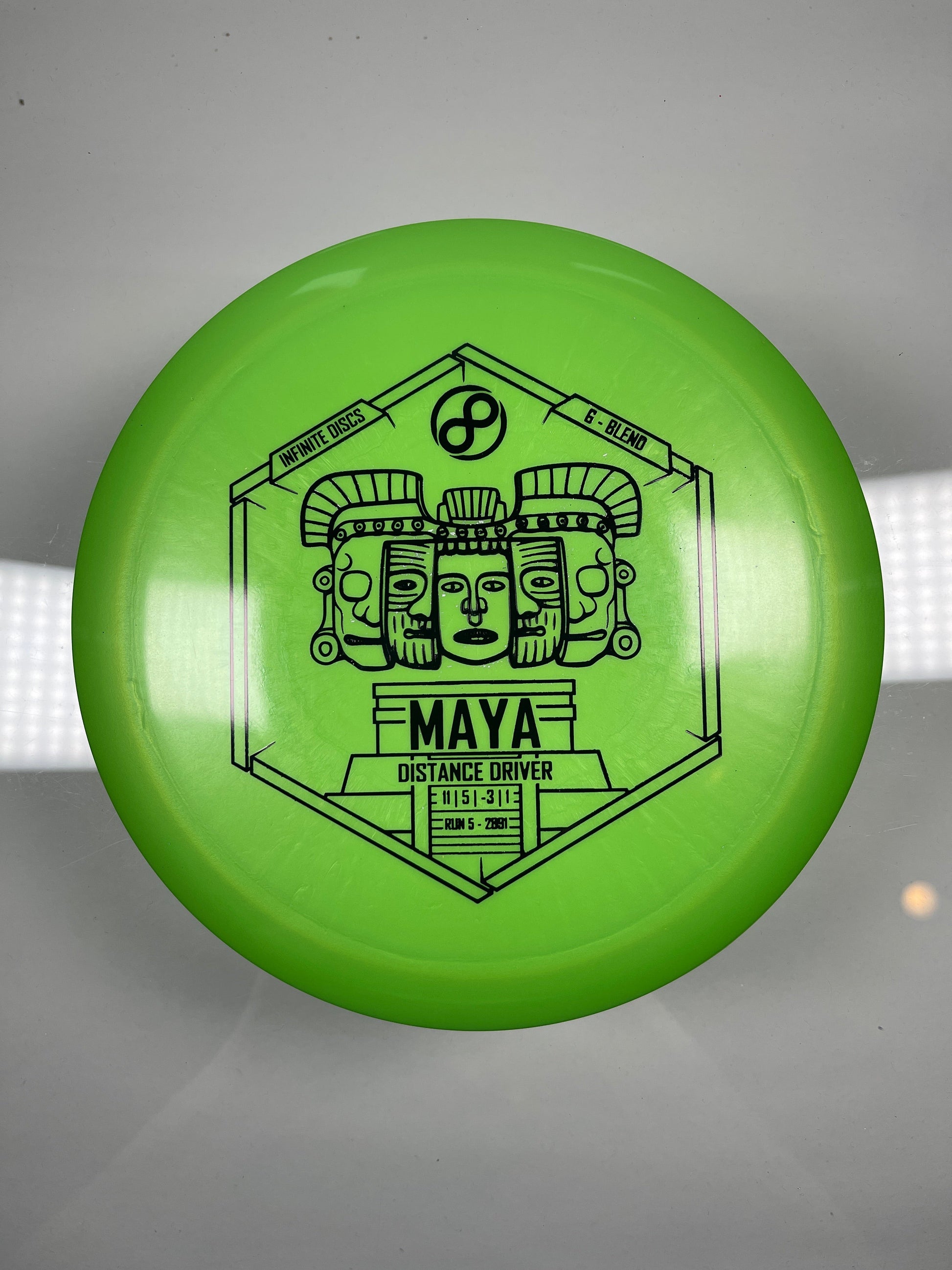Infinite Discs Maya | G-Blend | Green/Black 172g Disc Golf