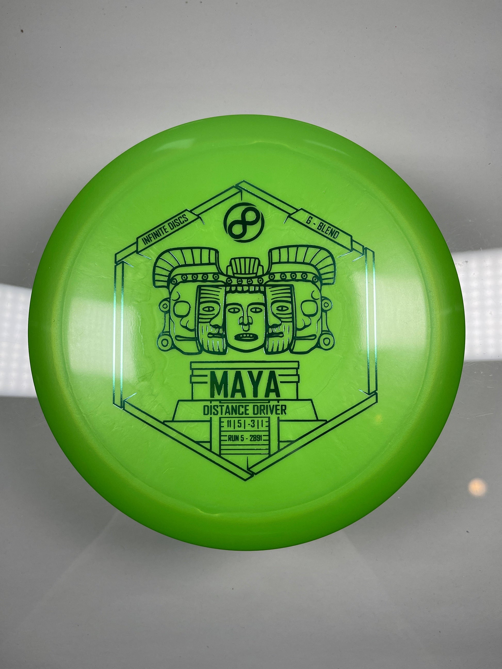 Infinite Discs Maya | G-Blend | Green/Green 172g Disc Golf