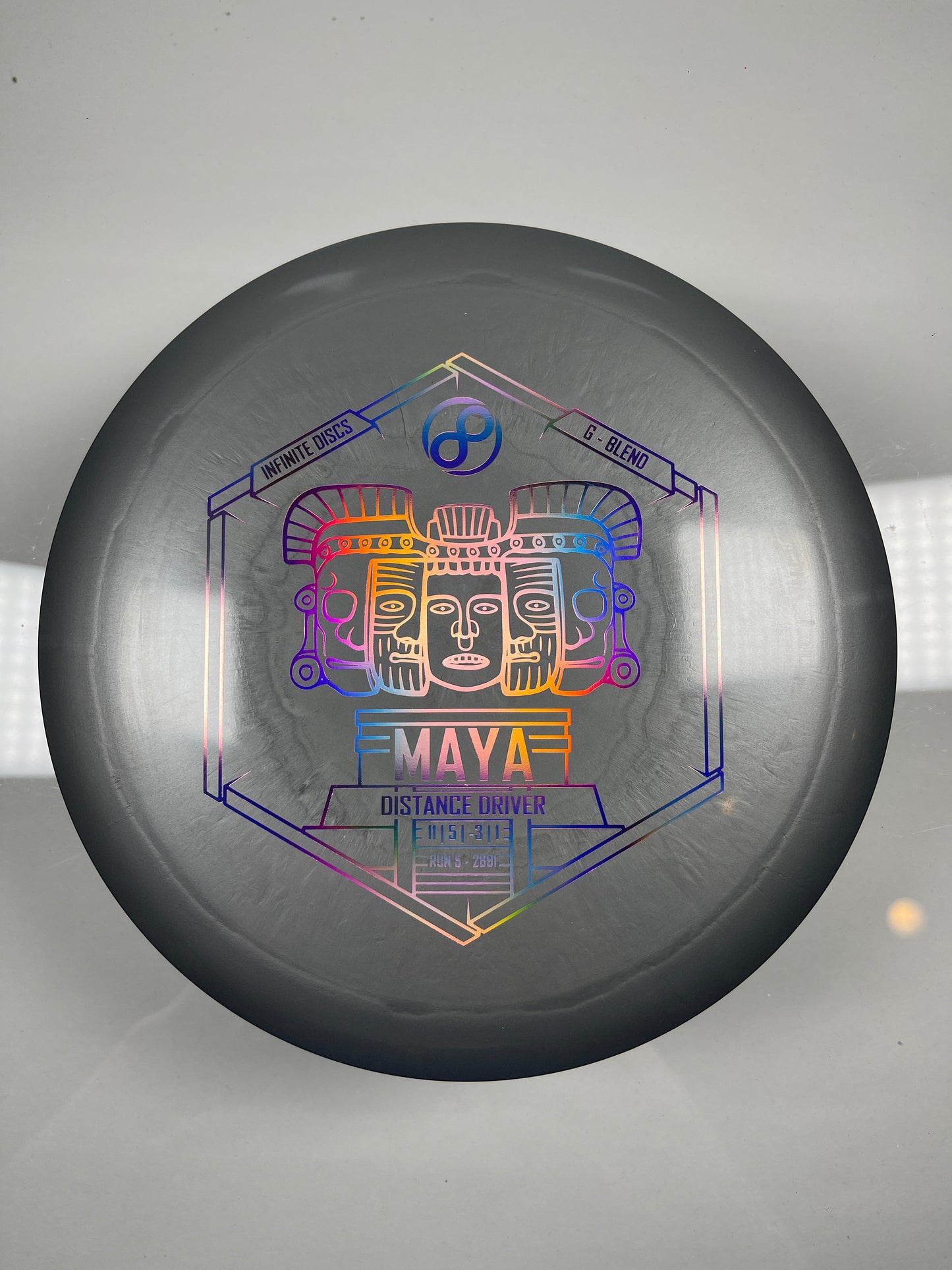 Infinite Discs Maya | G-Blend | Grey/Holo 174g Disc Golf