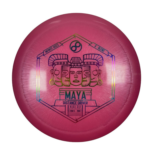 Infinite Discs Maya | G-Blend | Pink/Rainbow 175g Disc Golf