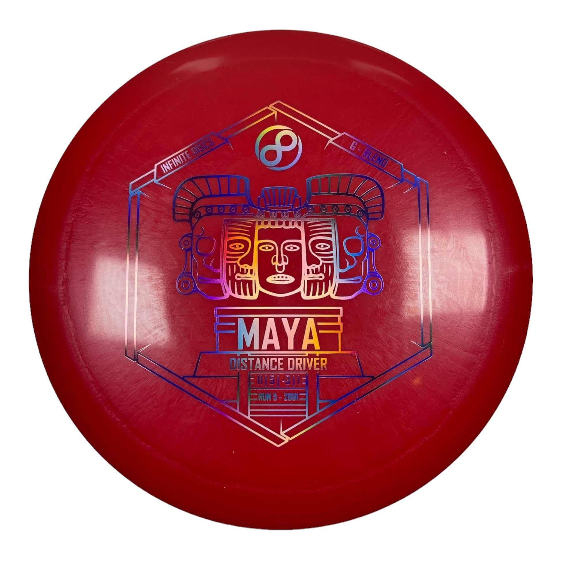 Infinite Discs Maya | G-Blend | Red/Holo 166-175g Disc Golf