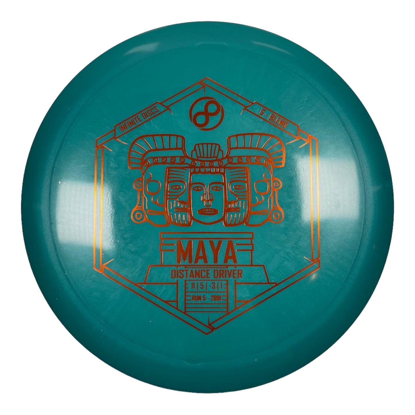 Infinite Discs Maya | G-Blend | Teal/Bronze 170g Disc Golf