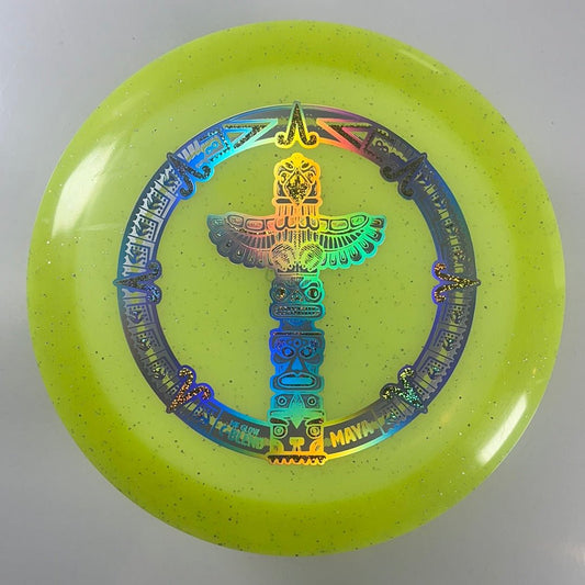 Infinite Discs Maya | Glow C-Blend | Yellow/Holo 173g Disc Golf