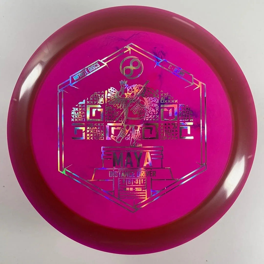 Infinite Discs Maya | C - Blend | Red/Holo 173g Disc Golf