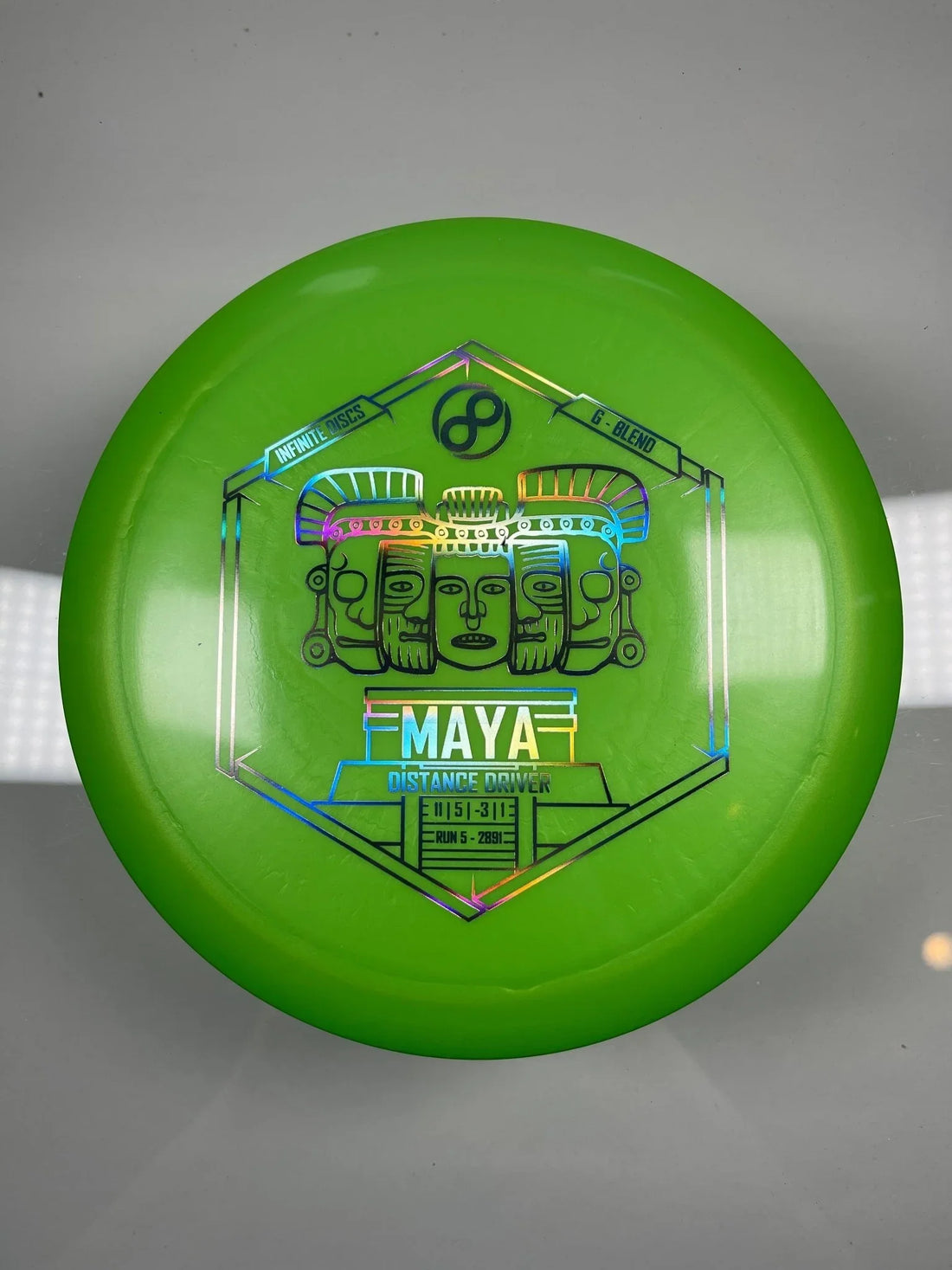 Infinite Discs Maya | G - Blend | Green/Holo 167 - 171g Disc Golf
