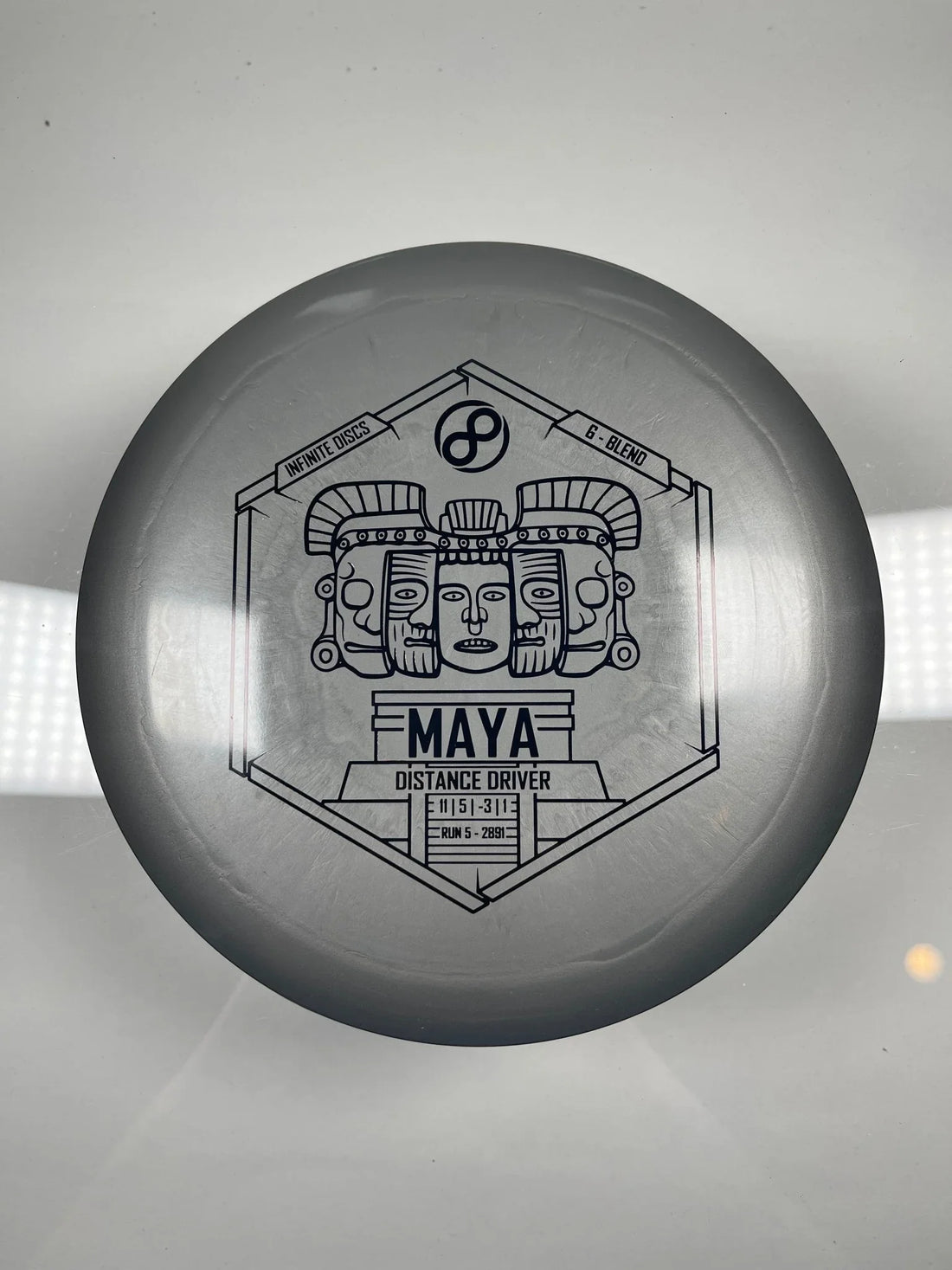Infinite Discs Maya | G - Blend | Grey/Black 173 - 175g Disc Golf