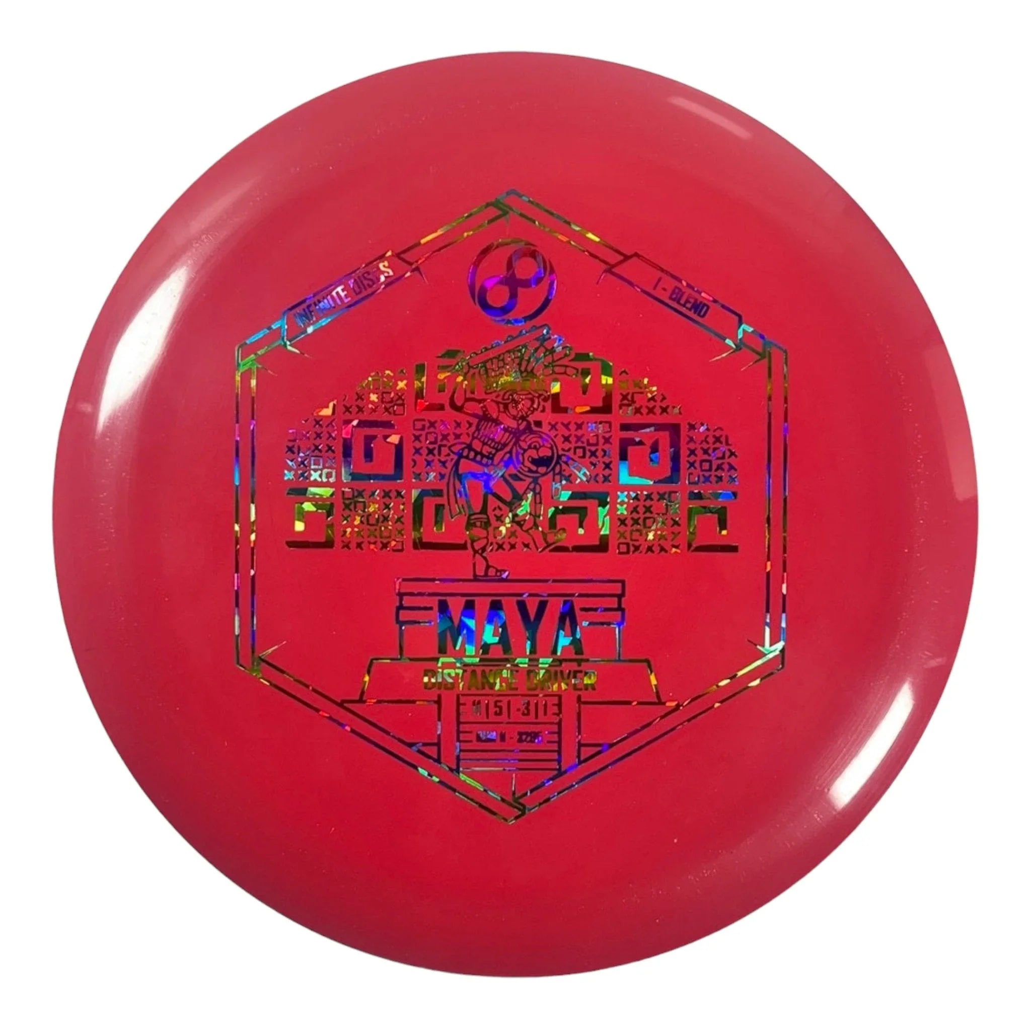 Infinite Discs Maya | I - Blend | Red/Rainbow 168g Disc Golf