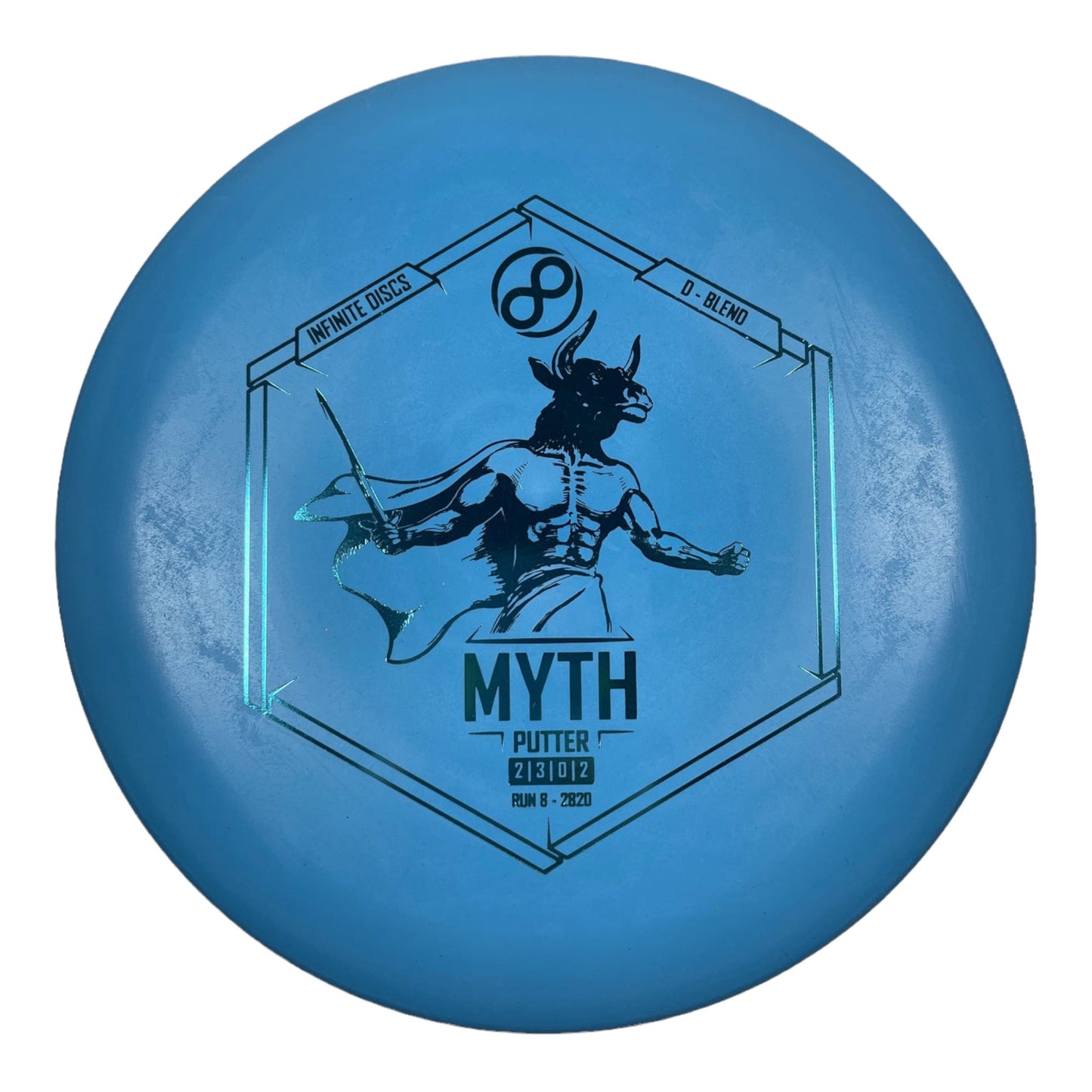 Infinite Discs Myth | D-Blend | Blue/Blue 171-175g Disc Golf