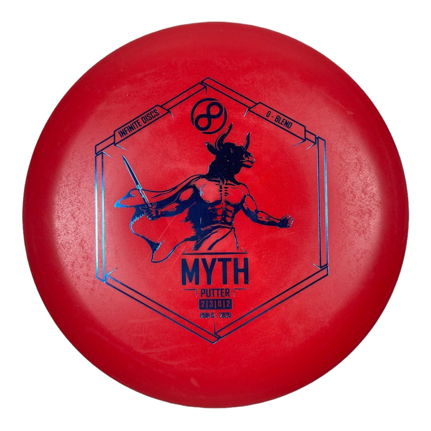 Infinite Discs Myth | D-Blend | Red/Blue 171-172g Disc Golf