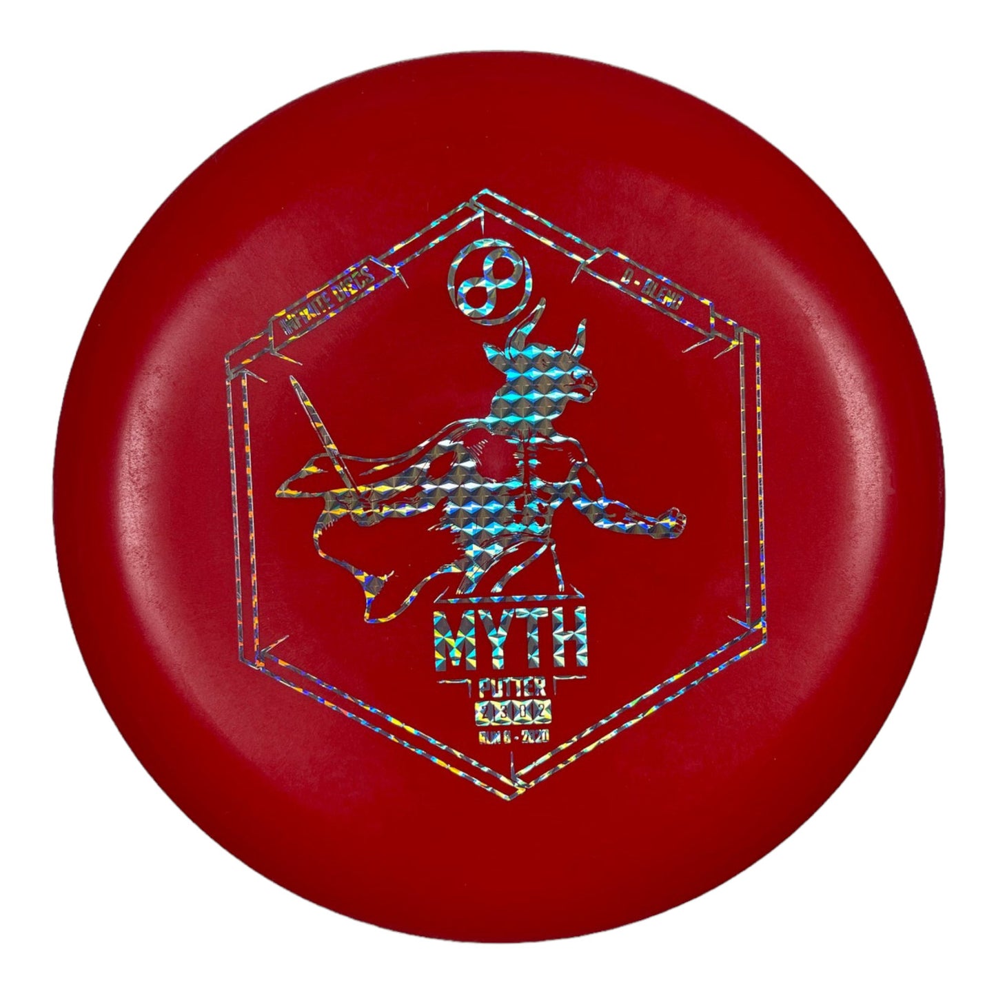 Infinite Discs Myth | D-Blend | Red/Holo 169g Disc Golf