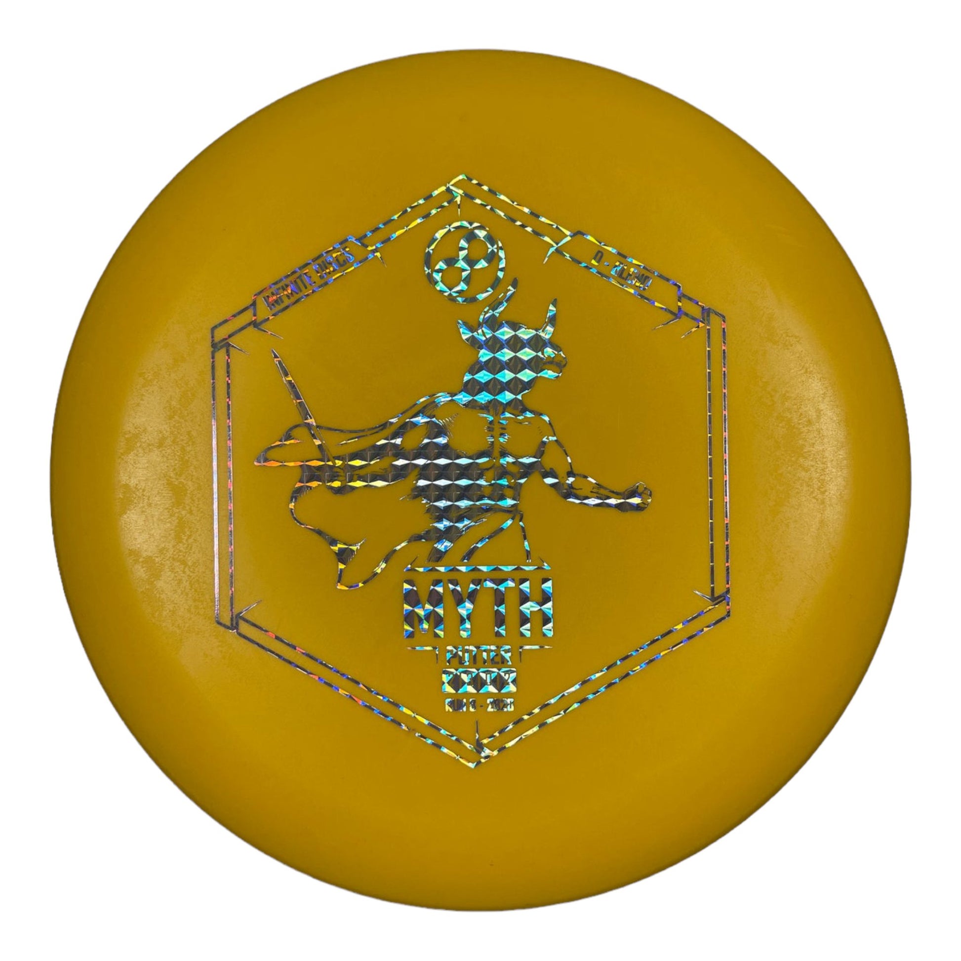 Infinite Discs Myth | D-Blend | Yellow/Holo 169g Disc Golf