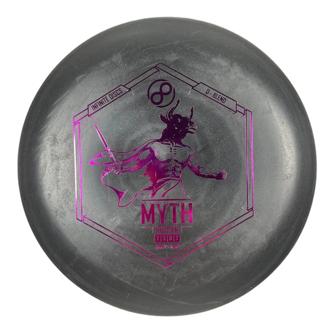 Infinite Discs Myth | D - Blend | Black/Pink 172g Disc Golf