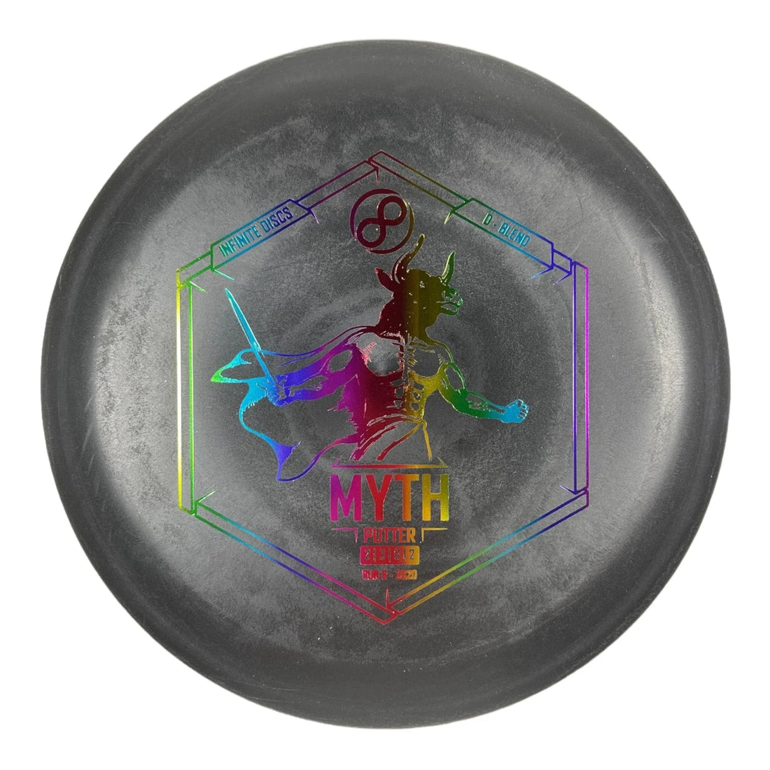 Infinite Discs Myth | D - Blend | Black/Rainbow 168 - 175g Disc Golf