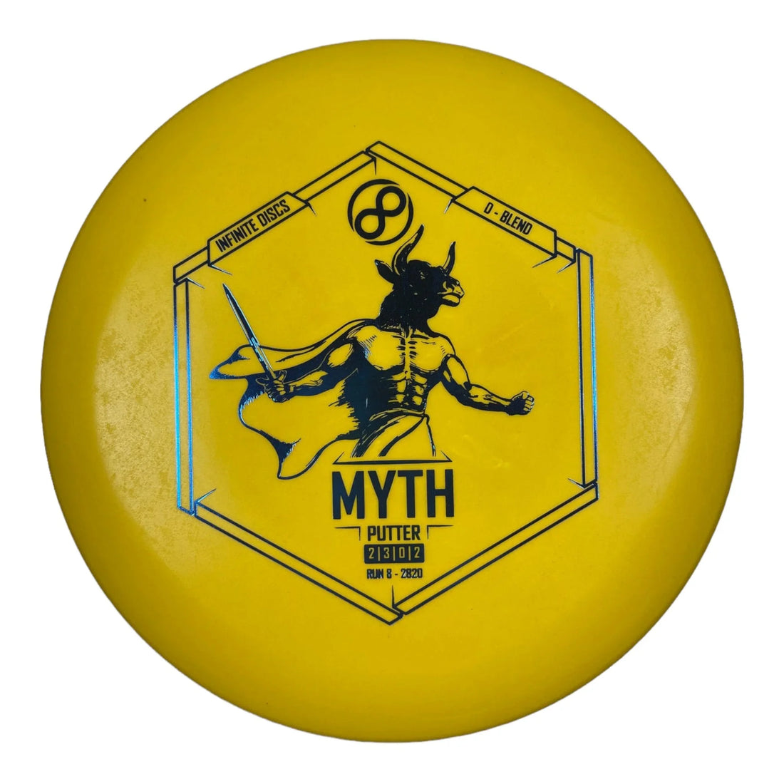 Infinite Discs Myth | D - Blend | Yellow/Blue 169 - 171g Disc Golf