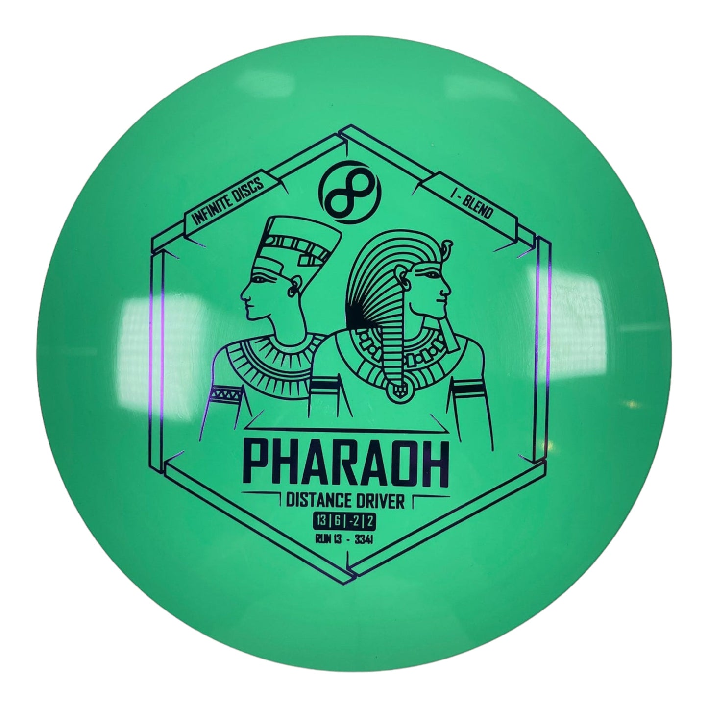 Infinite Discs Pharaoh | I-Blend | Green/Purple 167g Disc Golf