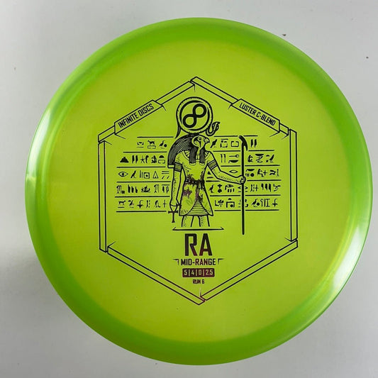 Infinite Discs Ra | Luster C-Blend | Green/Purple 175g Disc Golf