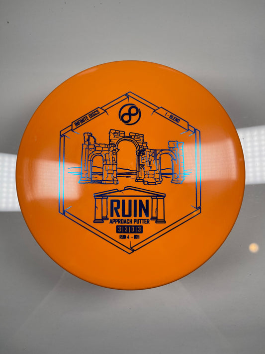 Infinite Discs Ruin | I-Blend | Orange/Blue 166g Disc Golf