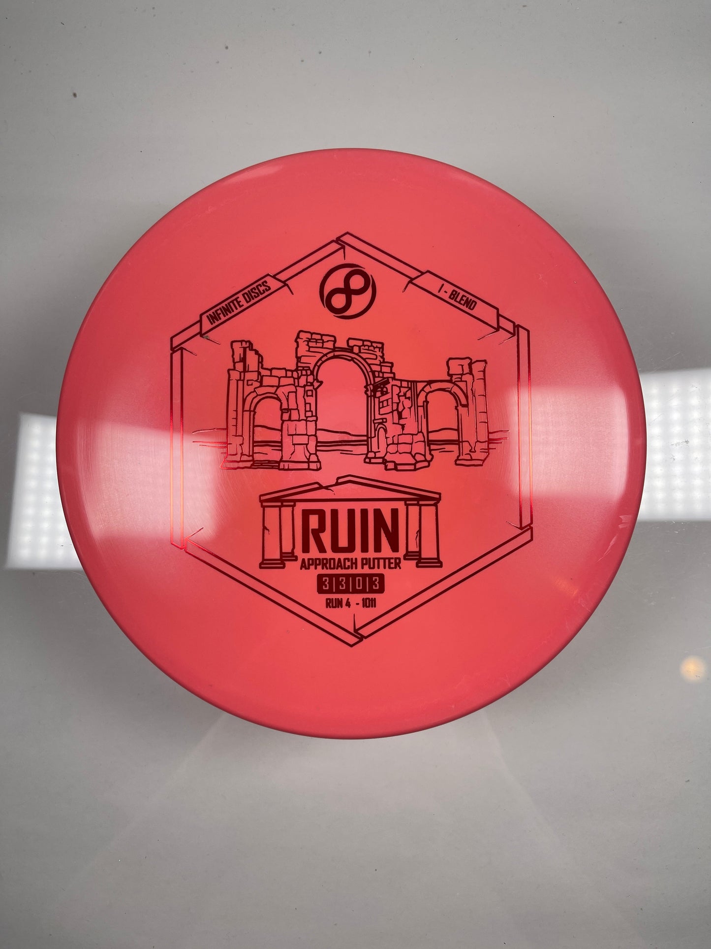 Infinite Discs Ruin | I-Blend | Pink/Red 170g Disc Golf