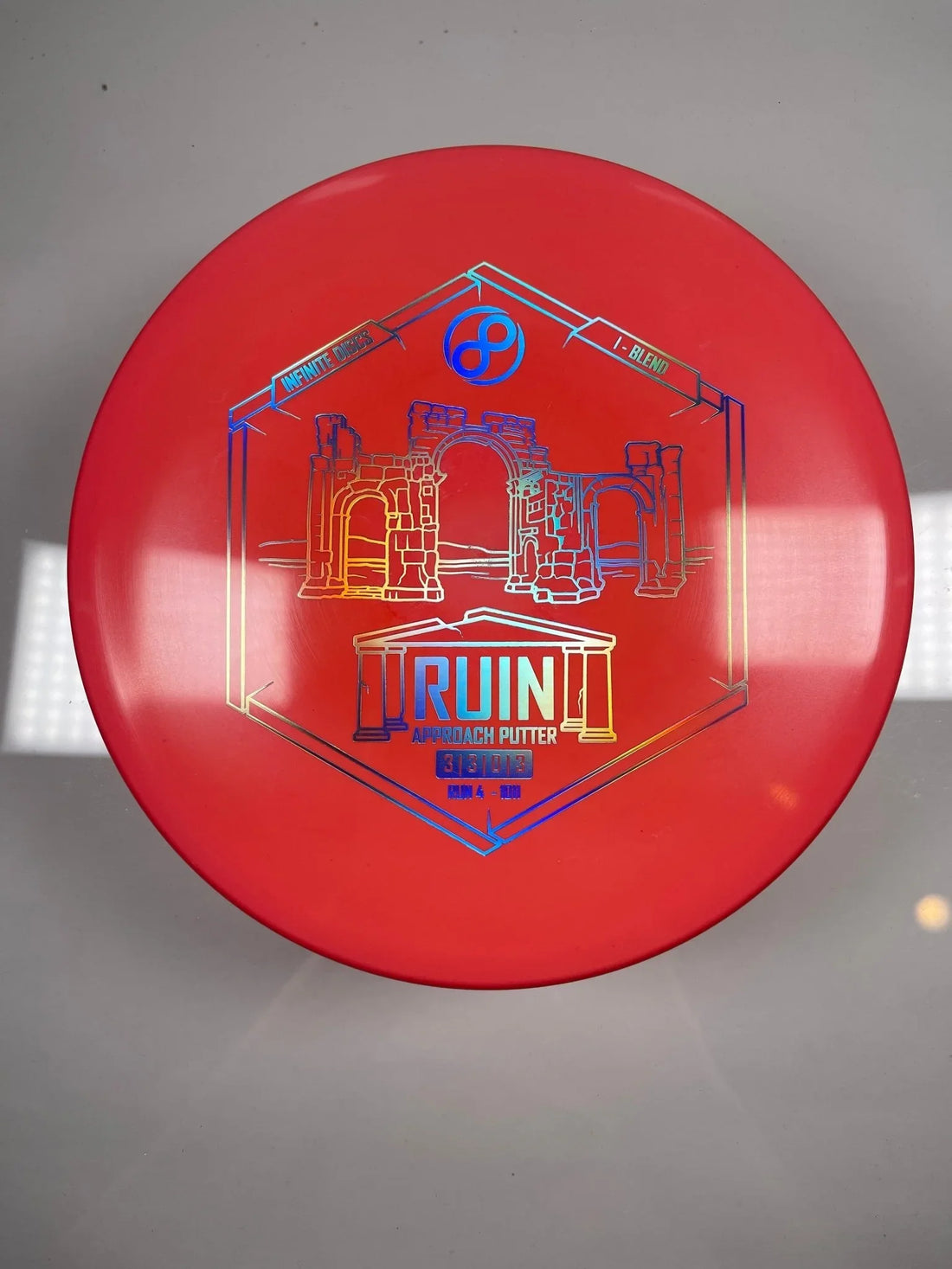 Infinite Discs Ruin | I - Blend | Pink/Holo 170 - 171g Disc Golf