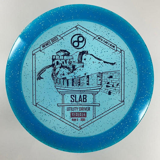 Infinite Discs Slab | Metal Flake C-Blend | Blue/Pink 173g Disc Golf