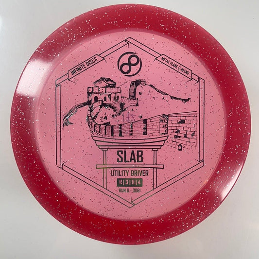 Infinite Discs Slab | Metal Flake C-Blend | Red/Green 172g Disc Golf