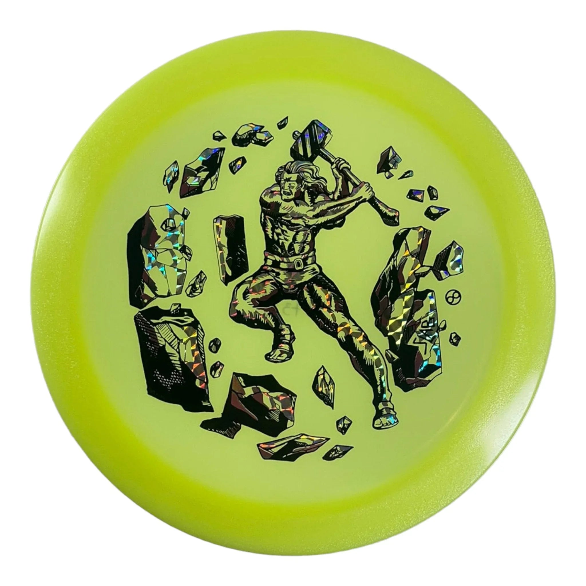 Infinite Discs Slab | C - Blend Glow | Yellow/Pink 173g Disc Golf