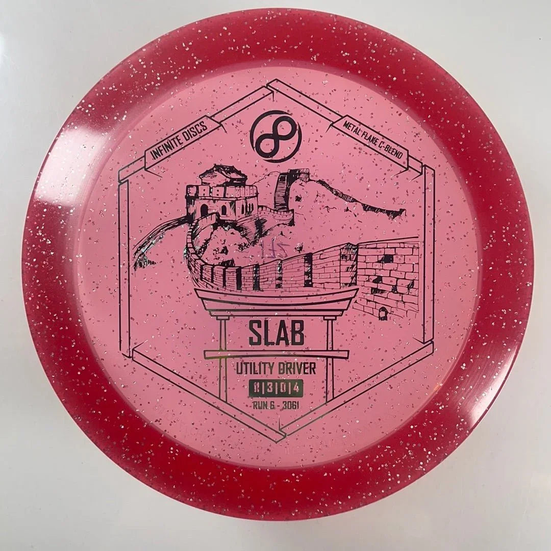 Infinite Discs Slab | Metal Flake C - Blend | Red/Green 172g Disc Golf