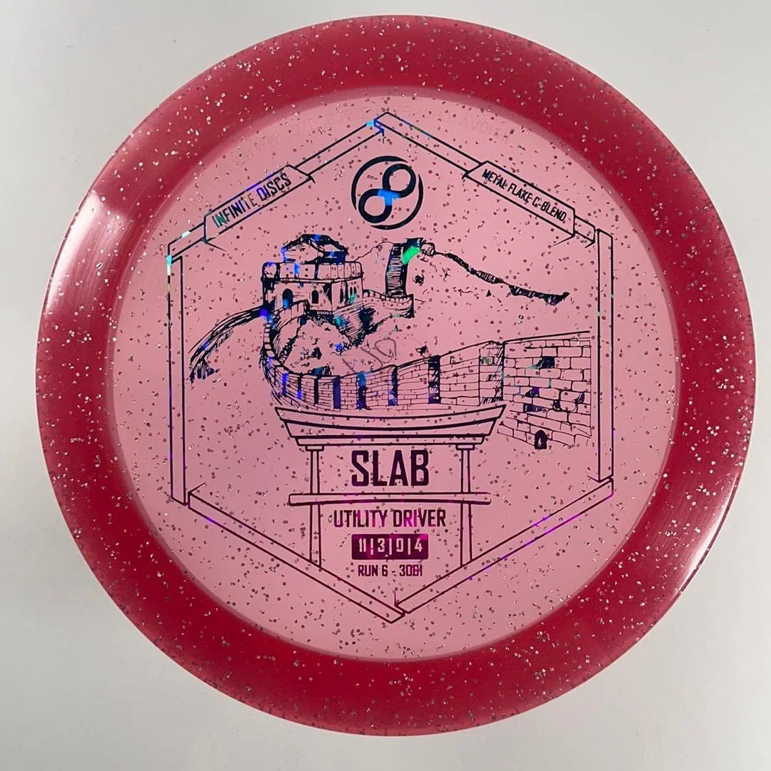 Infinite Discs Slab | Metal Flake C - Blend | Red/Multi 170g Disc Golf