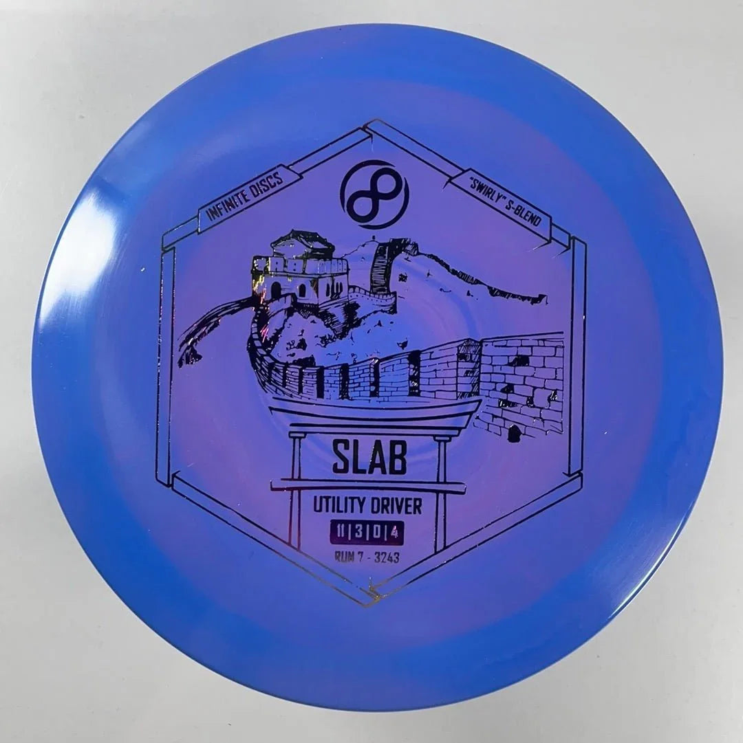Infinite Discs Slab | Swirly S - Blend | Blue/Multi 171g Disc Golf