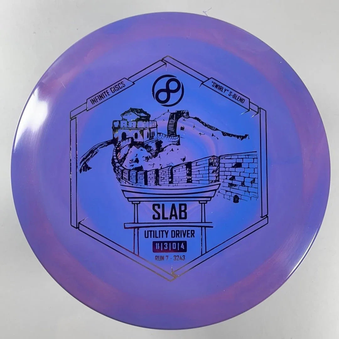 Infinite Discs Slab | Swirly S - Blend | Purple/Multi 170 - 171g Disc Golf