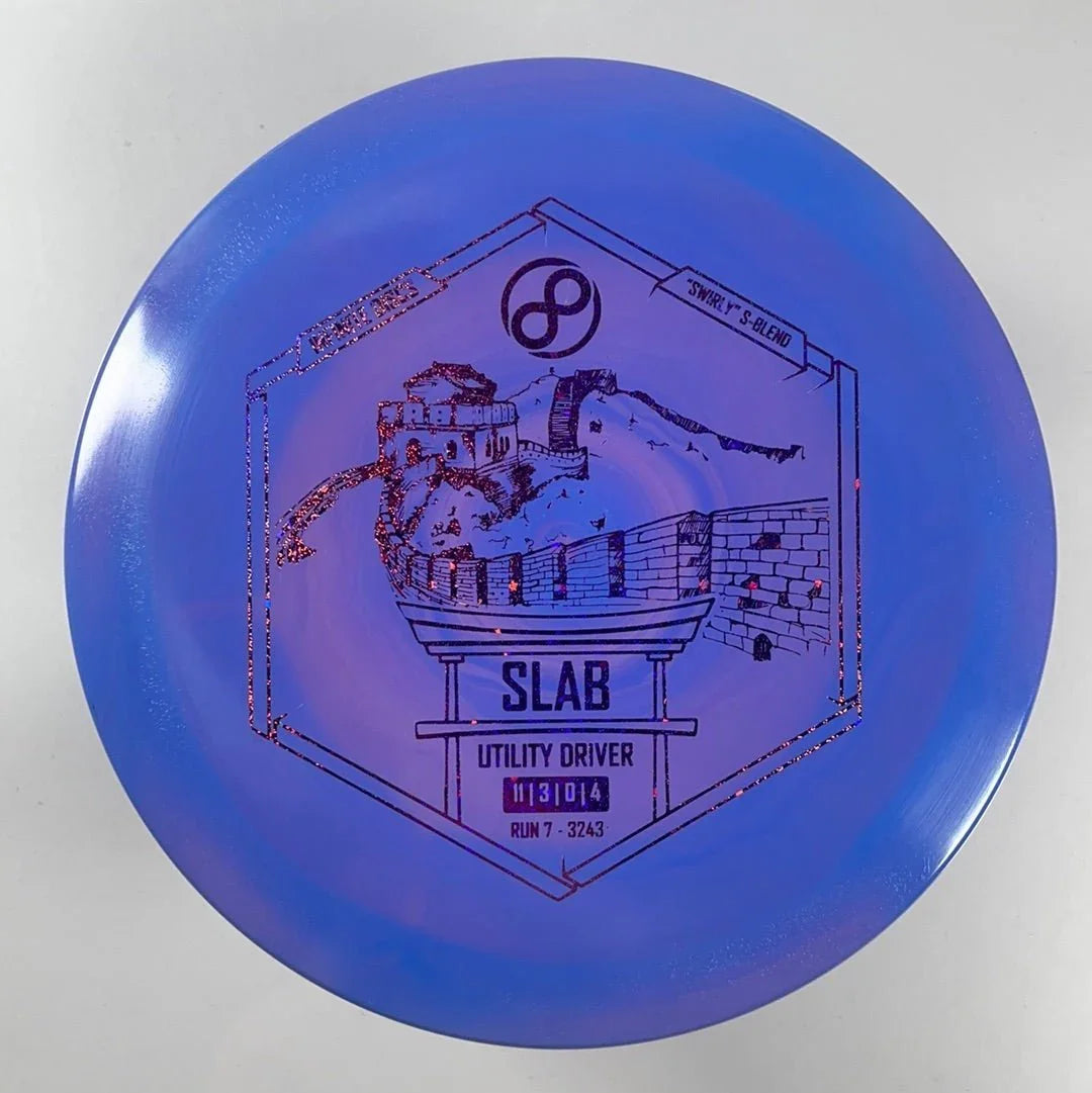 Infinite Discs Slab | Swirly S - Blend | Purple/Pink 170 - 172g Disc Golf
