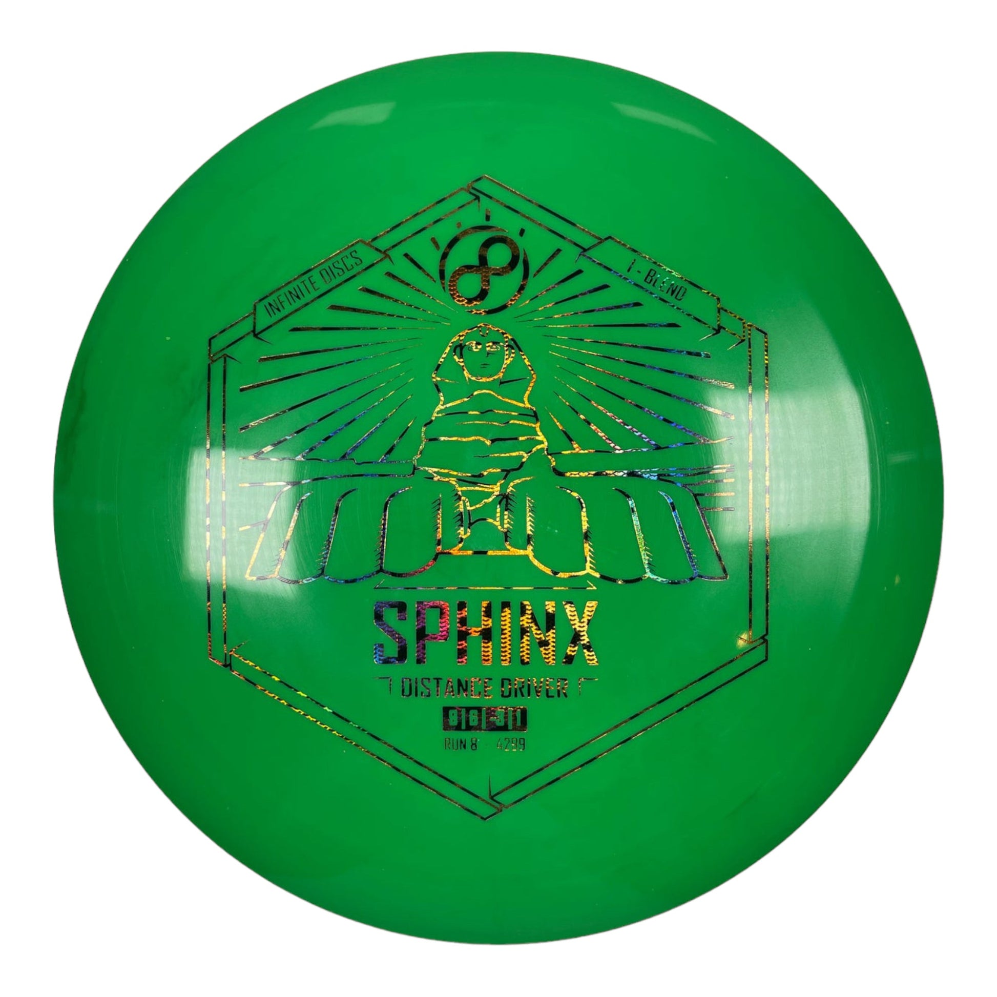 Infinite Discs Sphinx | I-Blend | Green/Holo 163-165g Disc Golf