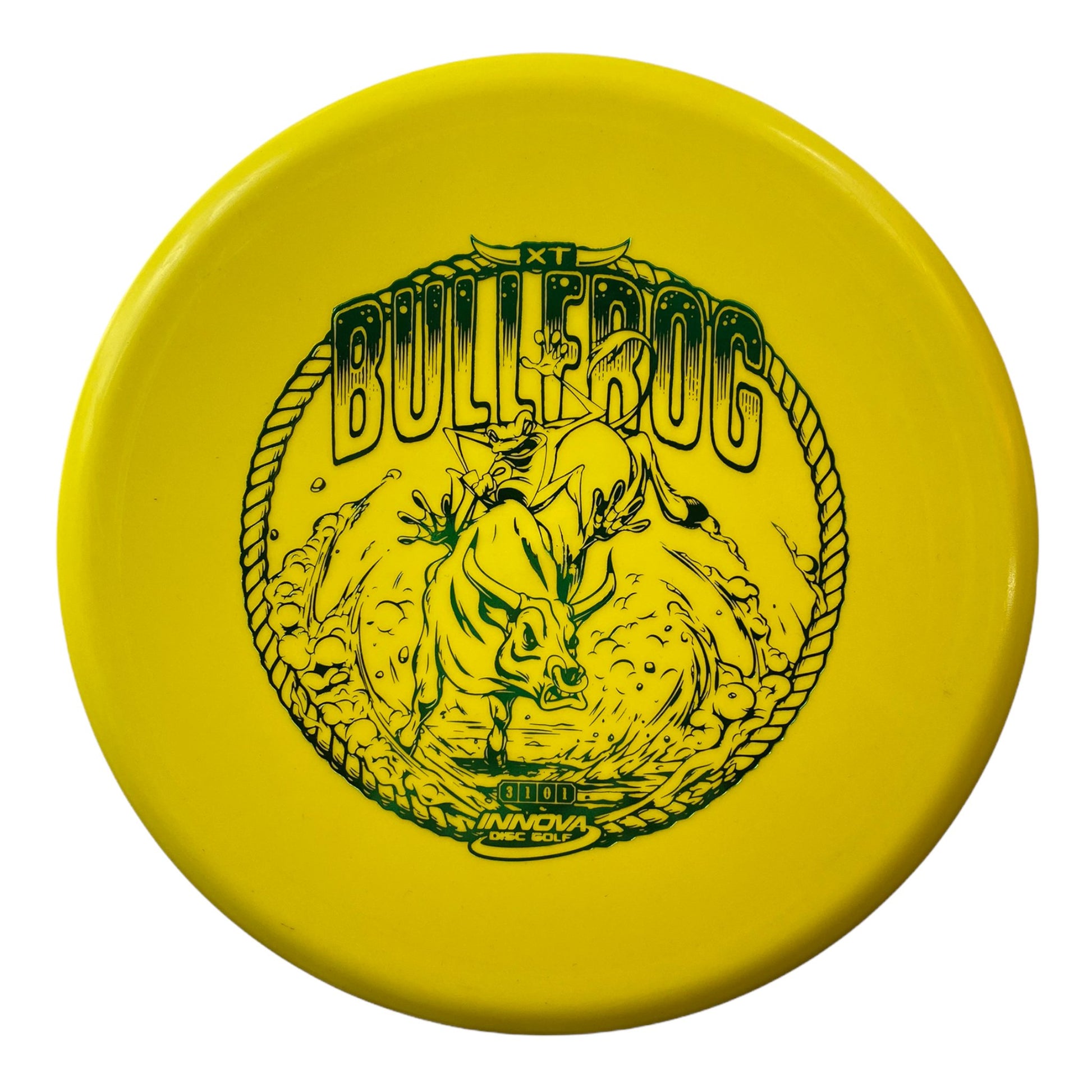 Innova Champion Discs Bullfrog | XT | Yellow/Green 170-172g Disc Golf