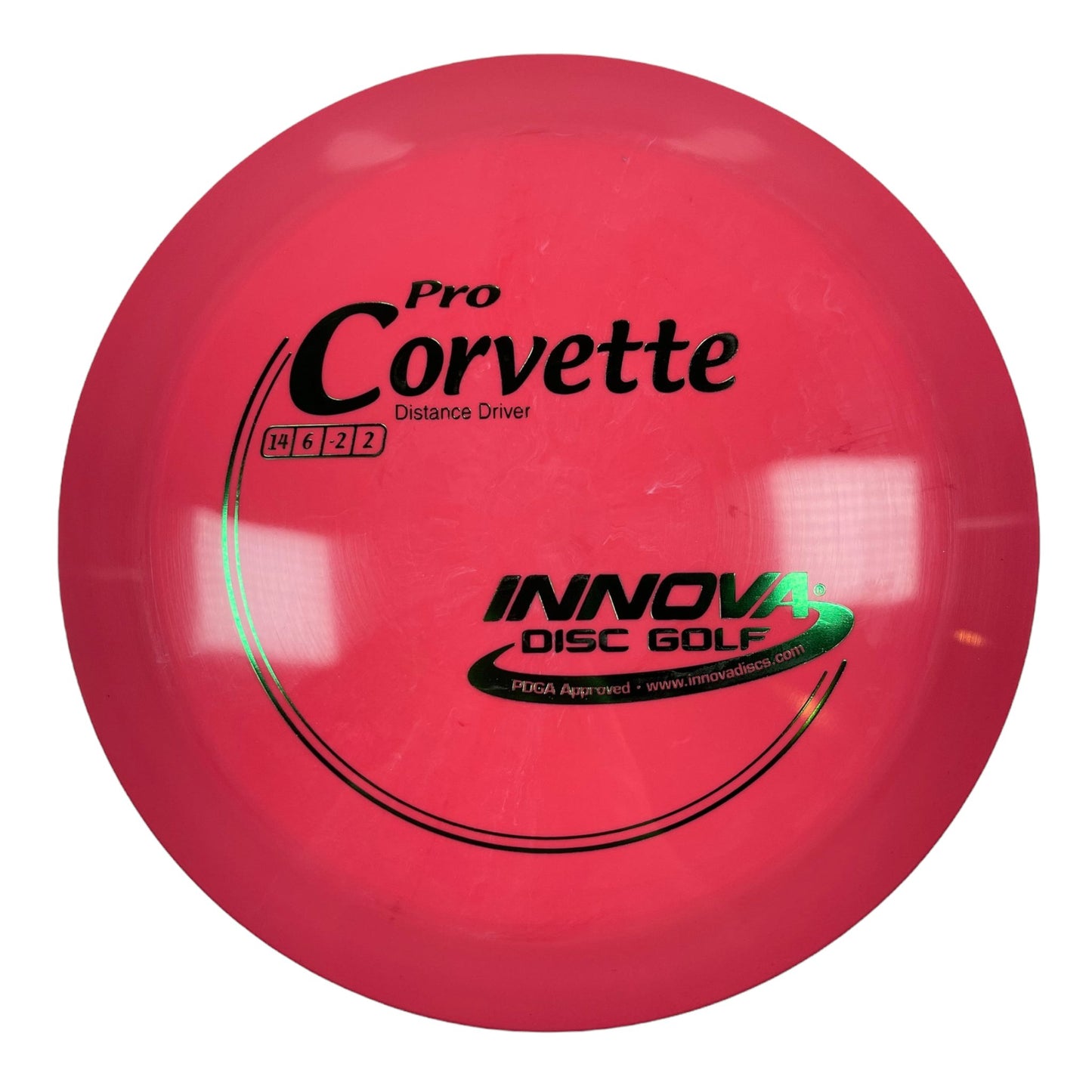 Innova Champion Discs Corvette | Pro | Pink/Green 175g Disc Golf