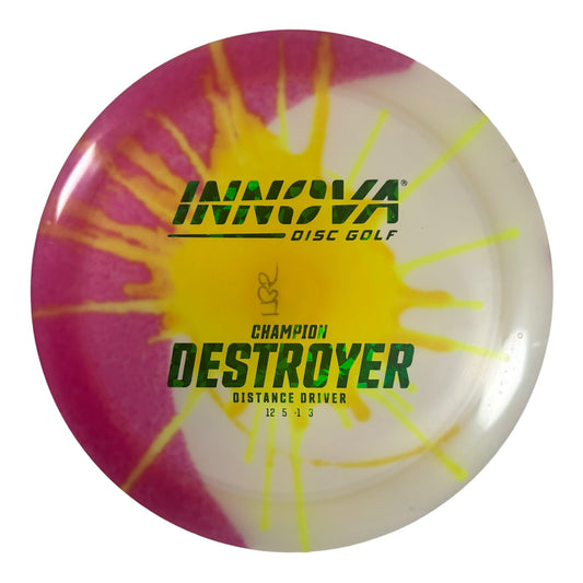Innova Champion Discs Destroyer | Champion I-Dye | White/Green 173g Disc Golf