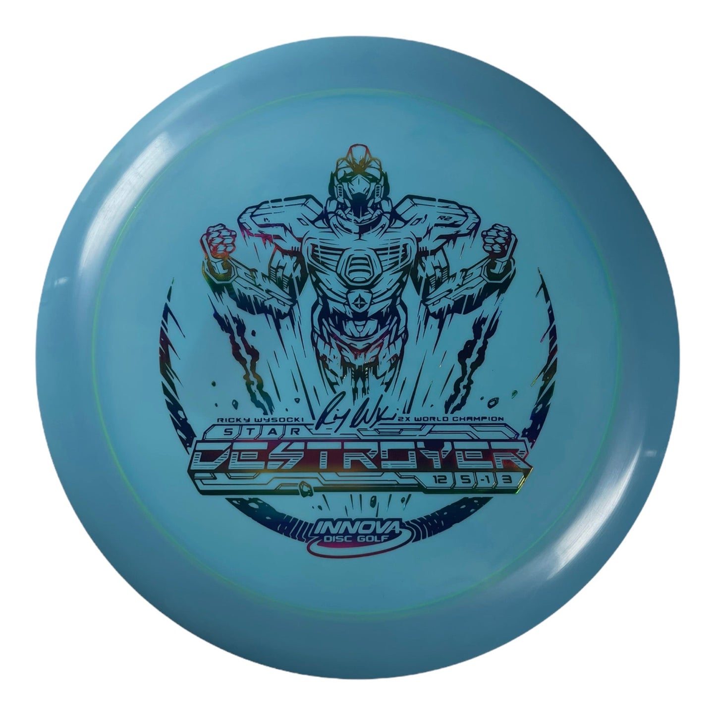 Innova Champion Discs Destroyer | Star | Blue/Rainbow 168-175g (Sockibot) Disc Golf
