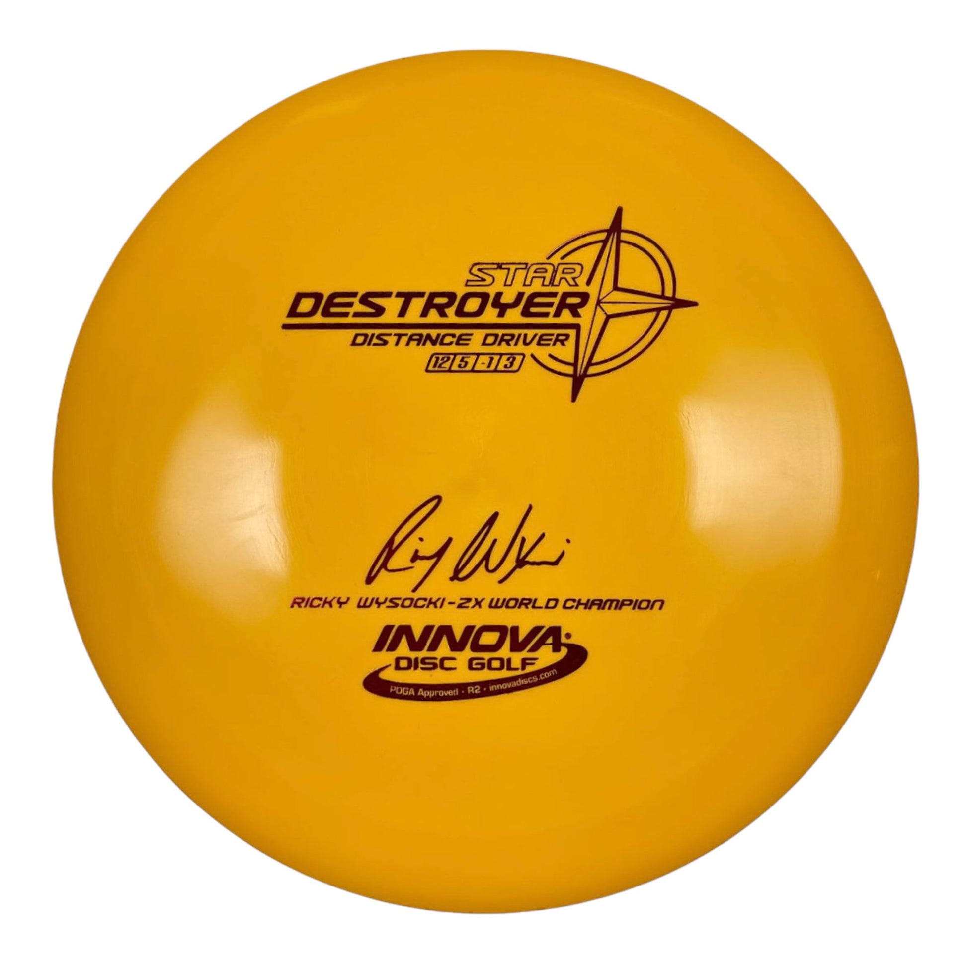 Innova Champion Discs Destroyer | Star | Yellow/Red 175g (Ricky Wysocki) Disc Golf