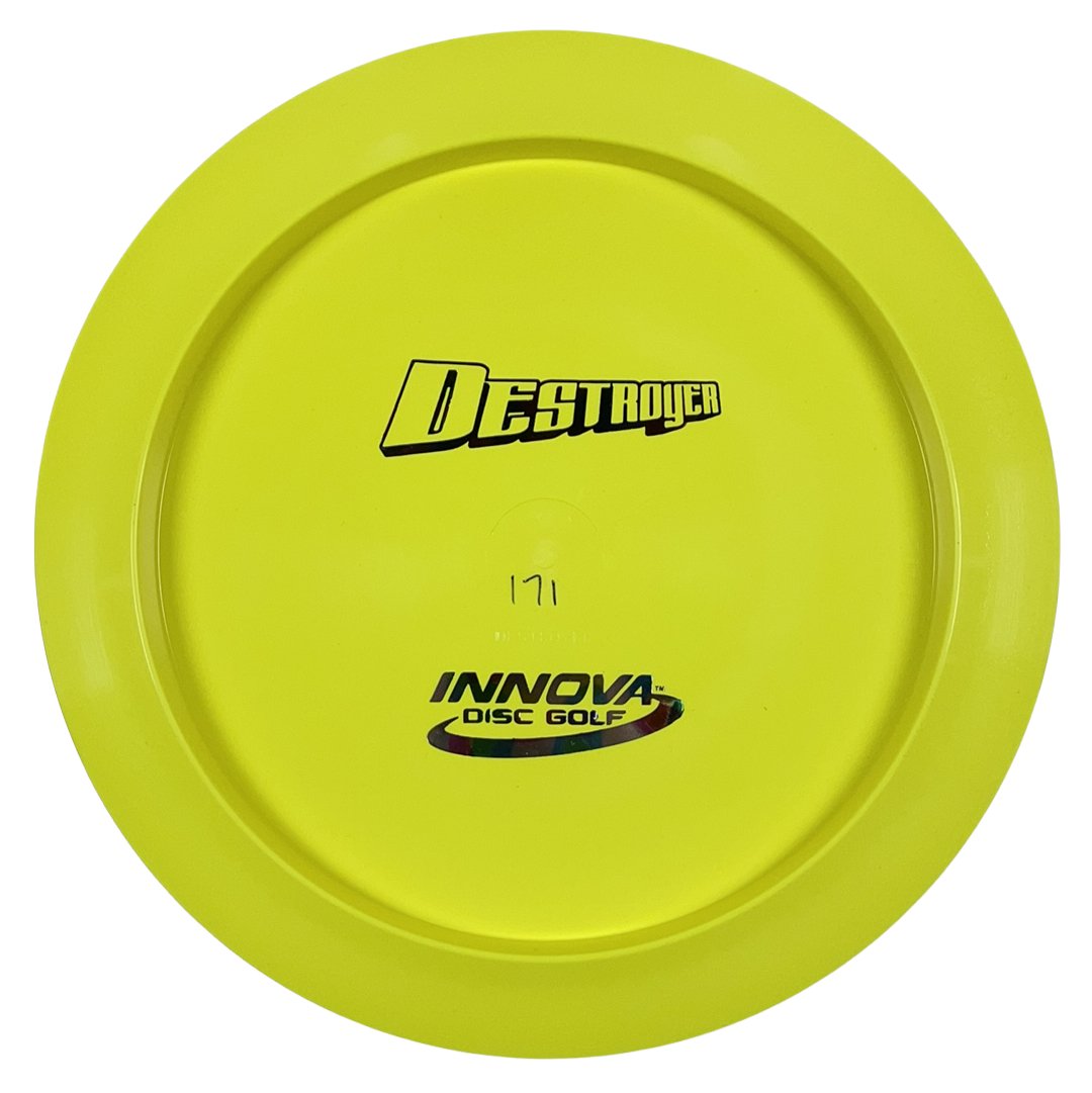 Innova Champion Discs Destroyer | Star | Yellow/Tiedye 171g (Bottom Stamp) Disc Golf
