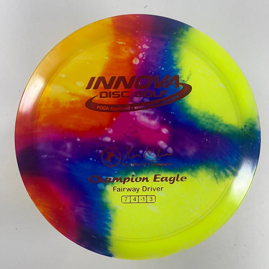 Innova Champion Discs Eagle | Champion I-Dye | Rainbow/Red 167g Disc Golf