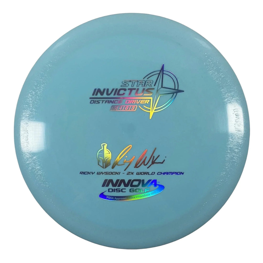 Innova Champion Discs Invictus | Star | Blue/Silver 167g - 169g (Ricky Wysocki) Disc Golf