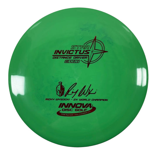 Innova Champion Discs Invictus | Star | Green/Red 173g-174g (Ricky Wysocki) Disc Golf