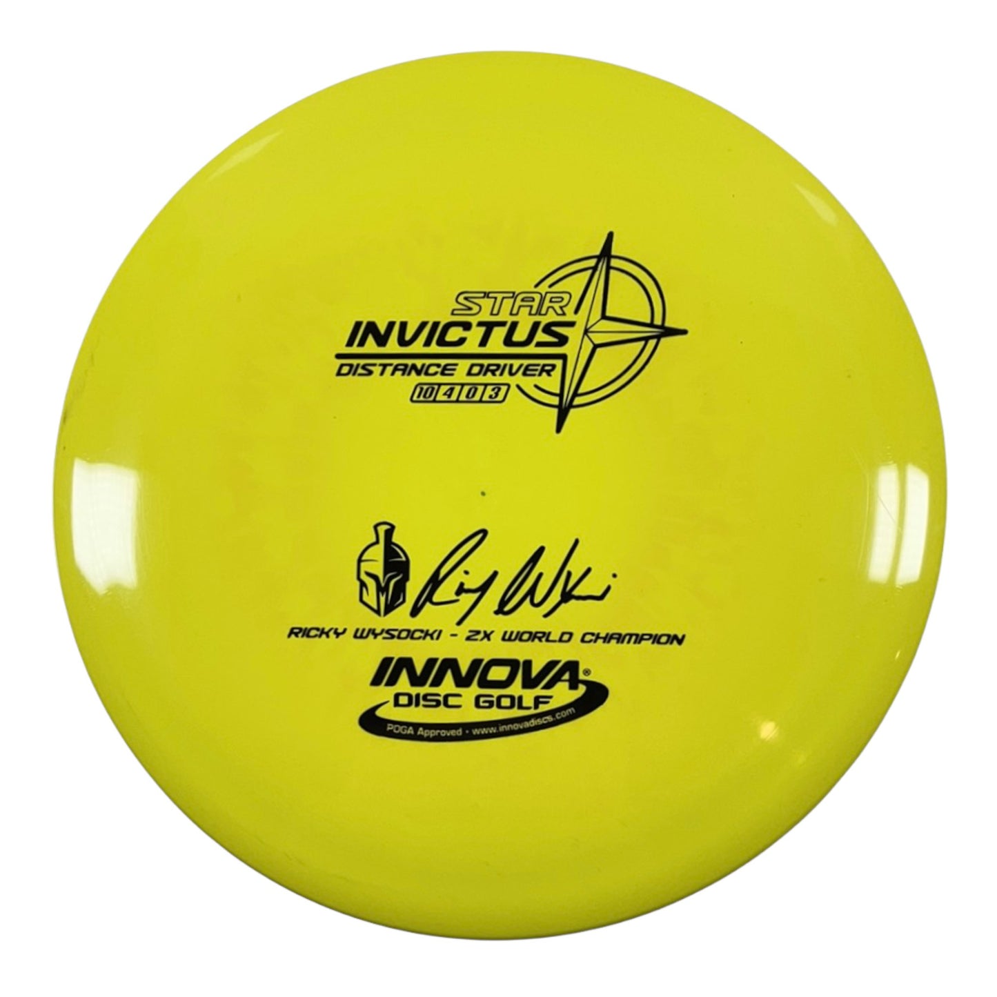 Innova Champion Discs Invictus | Star | Yellow/Black 173g-175g (Ricky Wysocki) Disc Golf