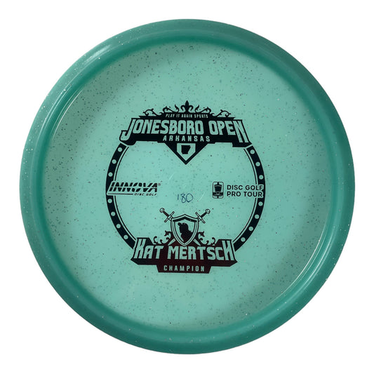 Innova Champion Discs Jay | Metal Flake Champion Color Glow | Green/Red 180g (Kat Mertsch) Disc Golf