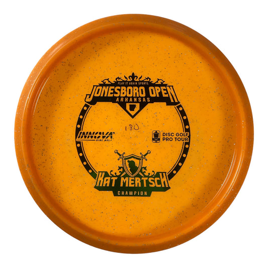 Innova Champion Discs Jay | Metal Flake Champion Color Glow | Orange/Green 180g (Kat Mertsch) Disc Golf