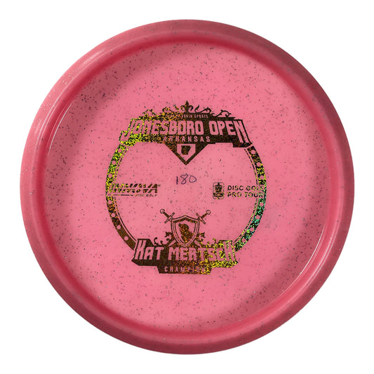 Innova Champion Discs Jay | Metal Flake Champion Color Glow | Pink/Gold 180g (Kat Mertsch) Disc Golf
