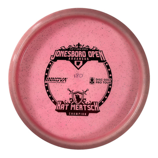 Innova Champion Discs Jay | Metal Flake Champion Color Glow | Pink/Red 180g (Kat Mertsch) Disc Golf