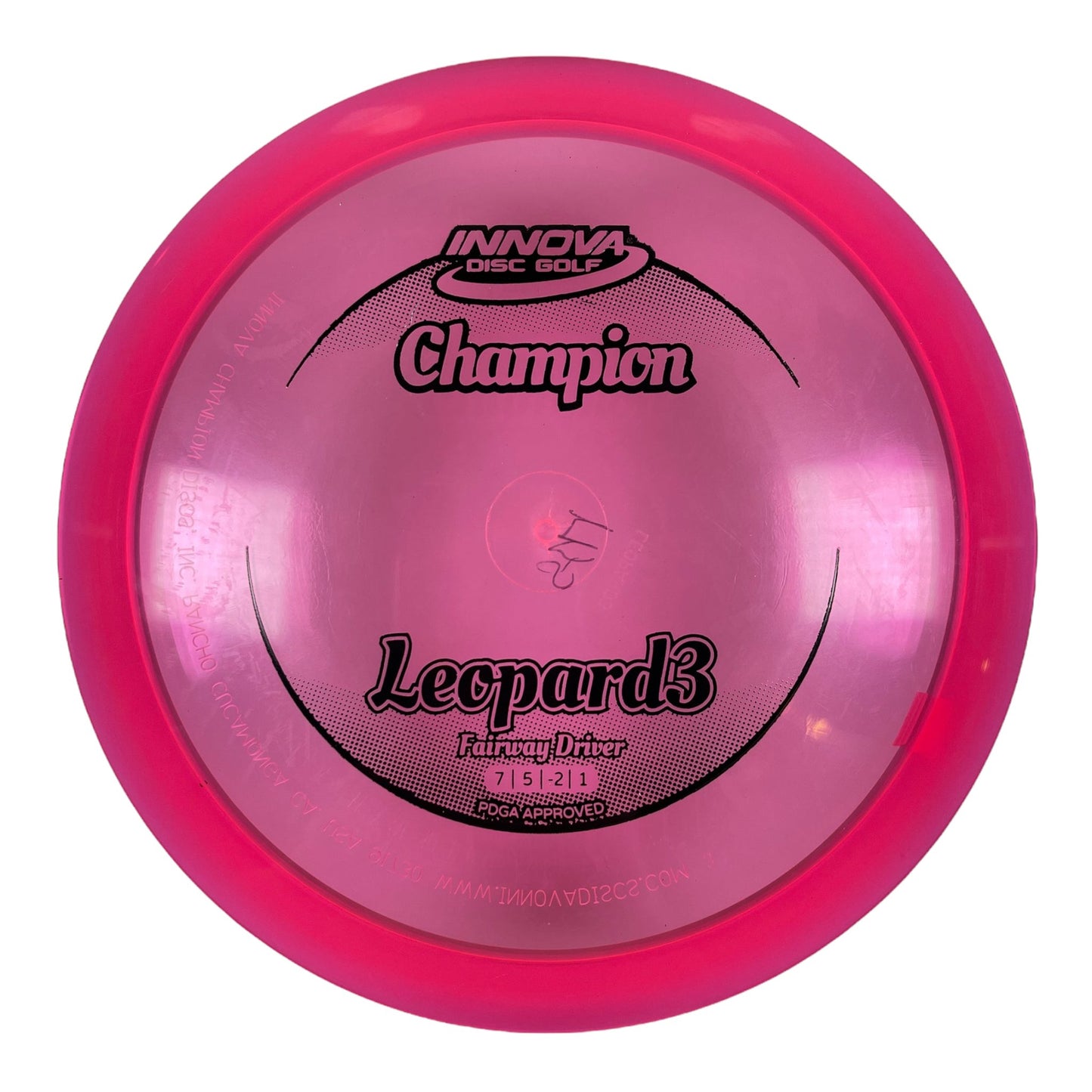 Innova Champion Discs Leopard3 | Champion | Pink/Black 175g Disc Golf