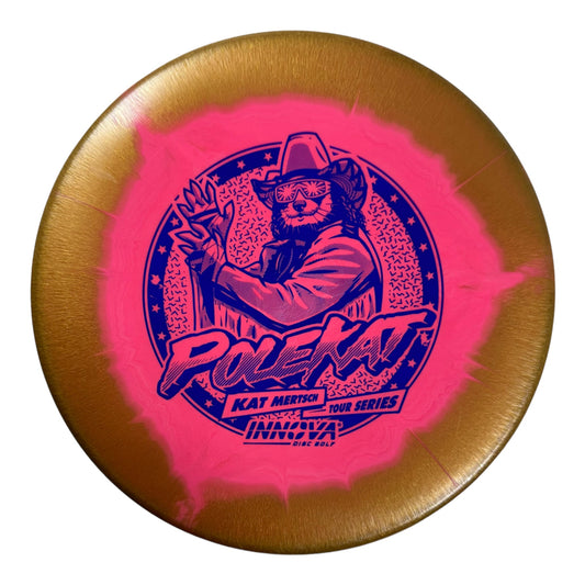 Innova Champion Discs Polecat | Halo | Pink/Gold/Blue 173g (Kat Mertsch) Disc Golf