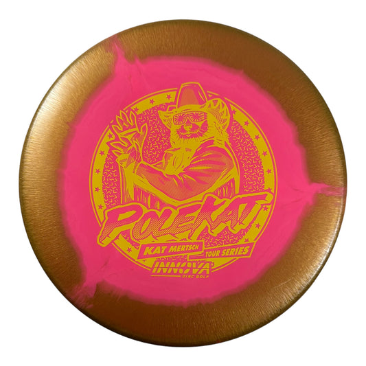 Innova Champion Discs Polecat | Halo | Pink/Gold/Yellow 173g (Kat Mertsch) Disc Golf