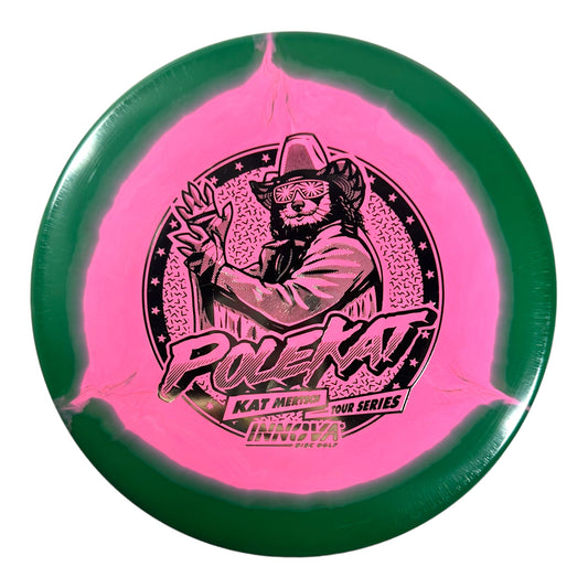 Innova Champion Discs Polecat | Halo | Pink/Green/Gold 173g (Kat Mertsch) Disc Golf